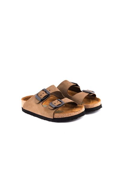 Comfortfusse Unisex Cocuk Kum Hakiki Deri Mantar Tabanli Terlik Trendyol