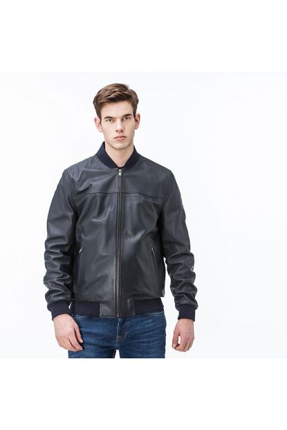 Lacoste Erkek Lacivert Deri Mont Trendyol