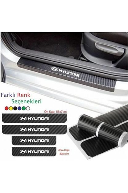 Hellove Hyundai Karbon Kapi Esigi Sticker 4 Adet Trendyol