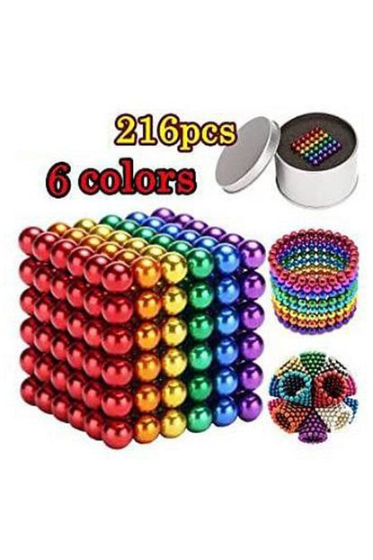 Oyuncakchi Sihirli Manyetik Toplar Neodyum Miknatis Kup Bilye 216 Adet Neo Cube 3mm Trendyol