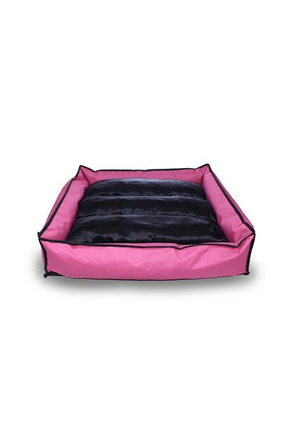 Zeepmax Su Gecirmez Fermuarli Kedi Kopek Yatagi Minder Yuva Kedi Kopek Evi 70x80x15 Cm Pembe Trendyol
