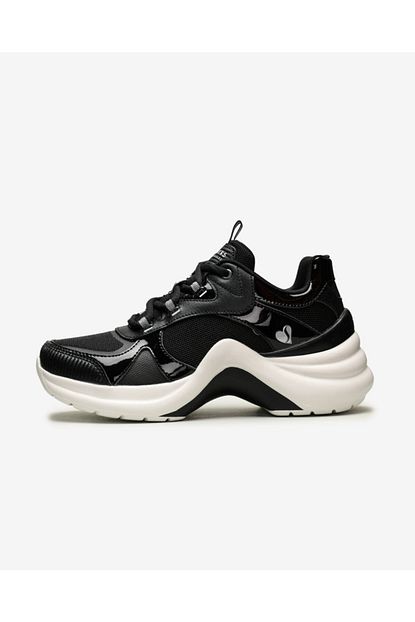 Skechers Kadin Siyah Kalin Taban Ayakkabi Trendyol