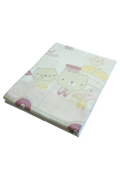 Bebitof Bebek Pembe Gezgin Kedi Baskili Pazen Battaniye 87x90 Cm Trendyol