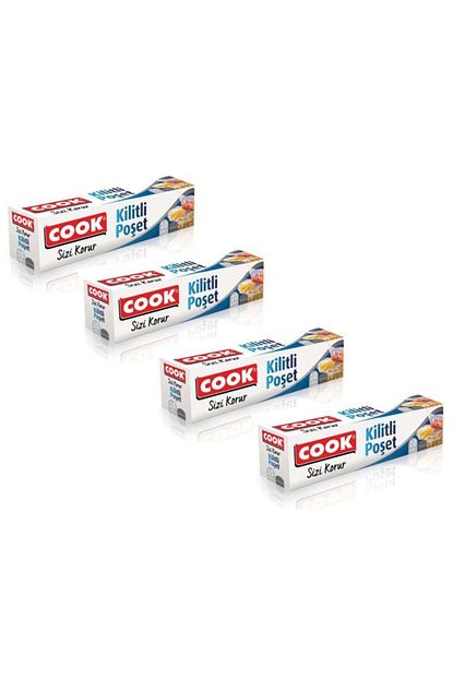 Cook Kilitli Poset Buzdolabi Poseti 10 Lu 4 Adet Trendyol