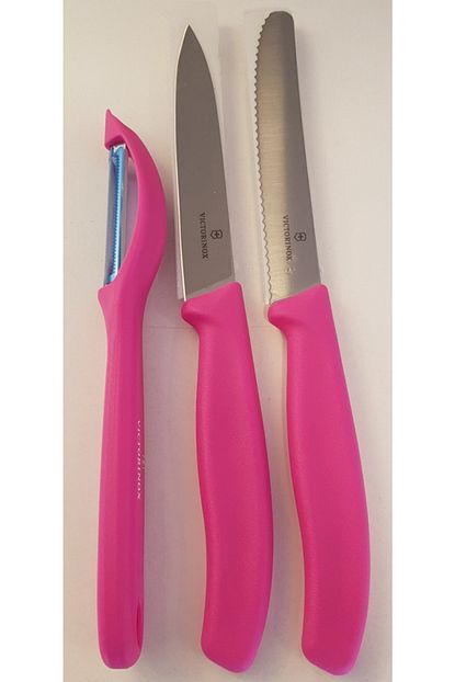 Victorinox Pembe 3 Lu Soyma Bicak Seti Trendyol