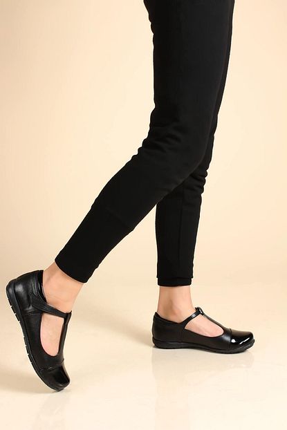 Fast Step Hakiki Deri Siyah Rugan Kiz Cocuk Casual Ayakkabi 006fa901 Trendyol