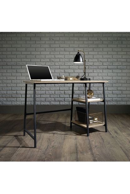 Worldwooden Dekoratif Tasarim Calisma Masasi Suntalam Ofis Masasi 2 Rafli Masa Trendyol