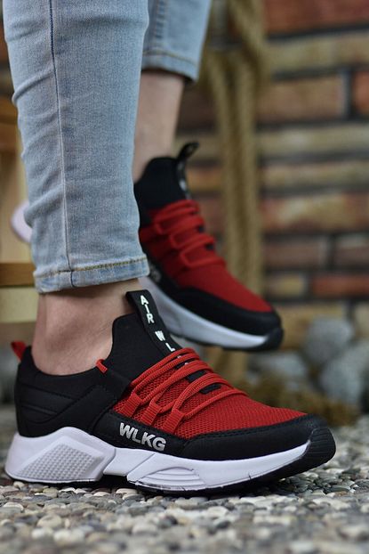 Riccon Siyah Kirmizi Erkek Sneaker Trendyol