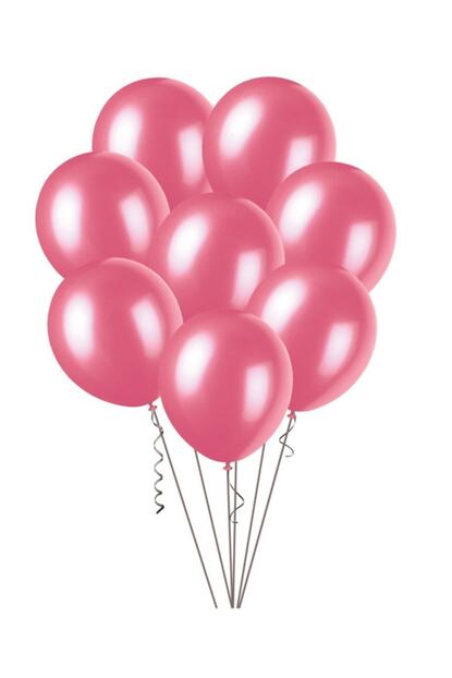 Balonevi 50 Adet Fusya Renk Metalik Balon Helyum Uyumlu 12 Inc 30 Cm Trendyol