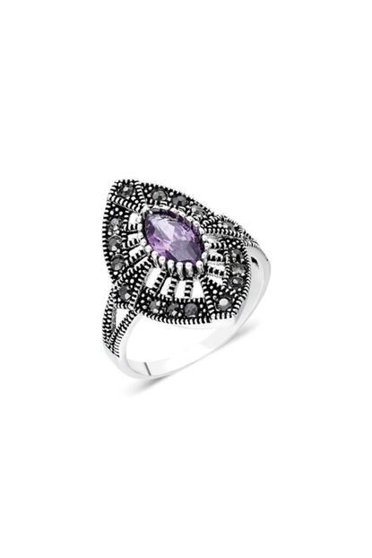 Jelux Silver Mekik Model Tasli Markazit Yuzuk Trendyol