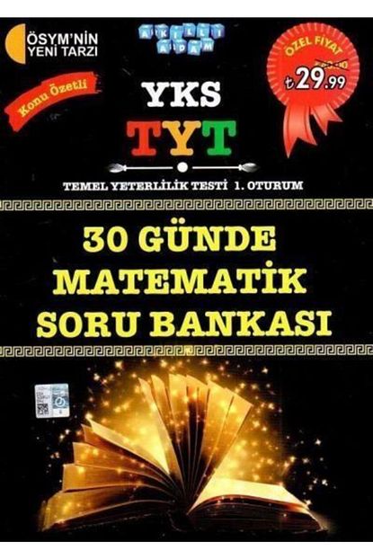 Akilli Adam Yayinlari Yks Tyt 30 Gunde Matematik Konu Ozetli Soru Bankasi 1 Oturum Trendyol