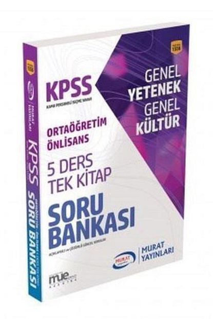 Murat Yayinlari Ortaogretim Onlisans Genel Yetenek Genel Kultur 5 Ders Tek Kitap Soru Bankasi Trendyol