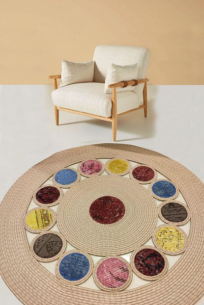 Evimod Sisal Natural Magic Renkli Patchwork Dogal Hasir Jut Hali Kilim 06 Trendyol