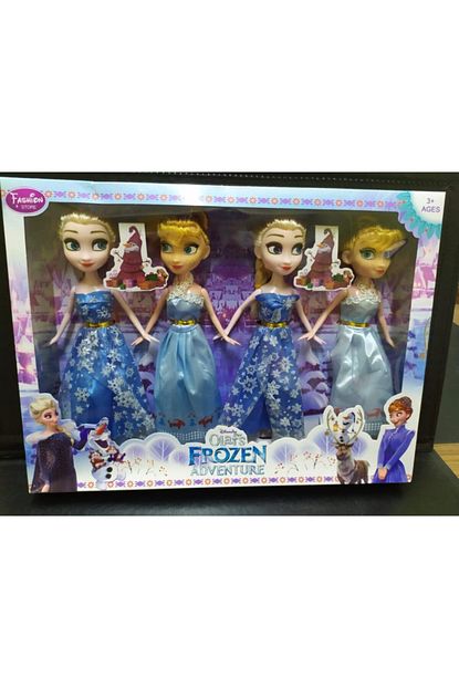 disney kiz cocuk karlar ulkesi frozen elsa ve anna bebek seti 4 adet fiyati yorumlari trendyol