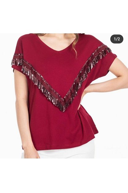Sosyete Kadin Kirmizi Bluz Trendyol