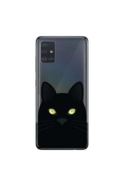 Cekuonline Samsung Galaxy A31 Kara Kedi Temali Resimli Silikon Telefon Kapak Trendyol