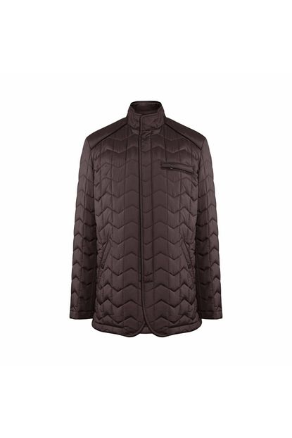Vakko W Collection Erkek Kahve Kapitone Mont Trendyol