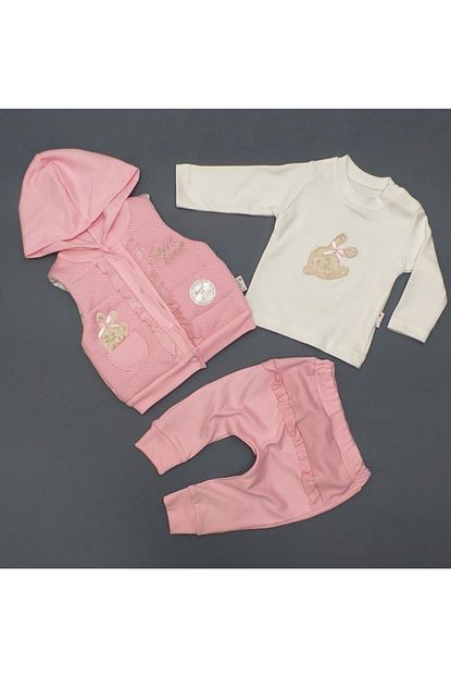 Hippil Baby Kiz Bebek 3 Lu Yelekli Takim Trendyol