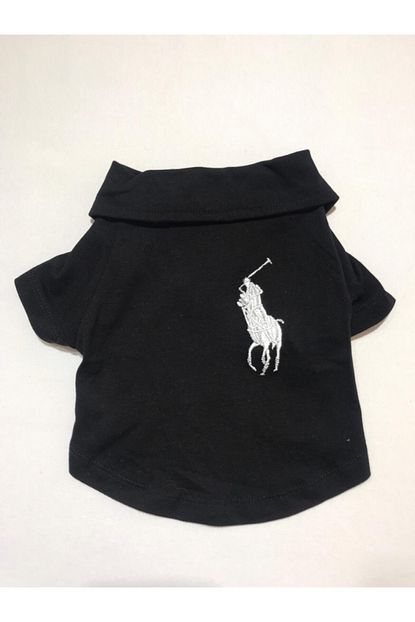 Casper Kedi Kopek Tshirt Polo Siyah Trendyol