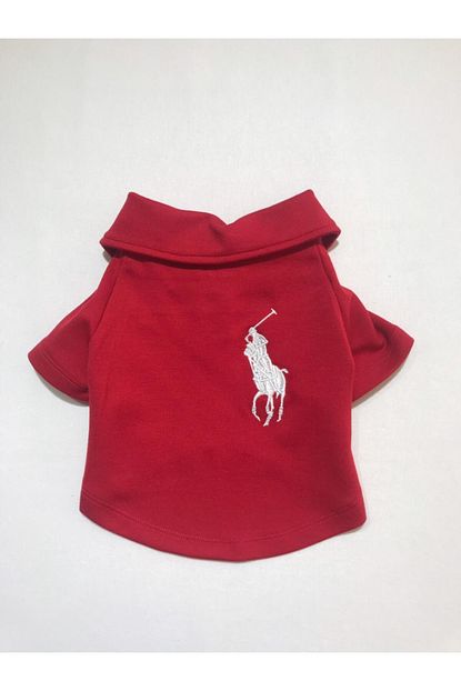 Casper Kedi Kopek Tshirt Polo Kirmizi Trendyol