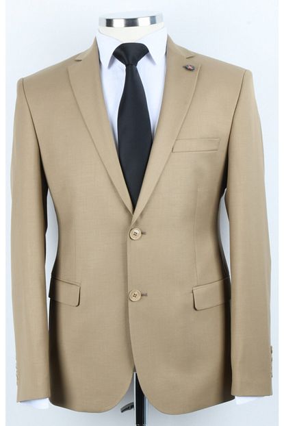 Cesur Erkek Bej Slim Fit Krem Renk Takim Elbise Trendyol
