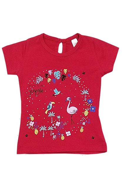 Difa Tacli Flamingo Baski Tas Kiz Bebek Tisort Trendyol