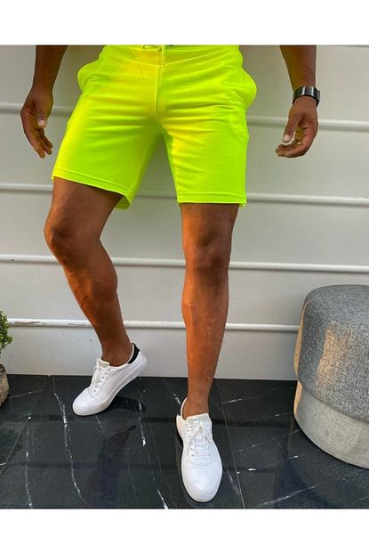 Nisantasi Butik Erkek Neon Sari Sort Y 20 3141 Trendyol