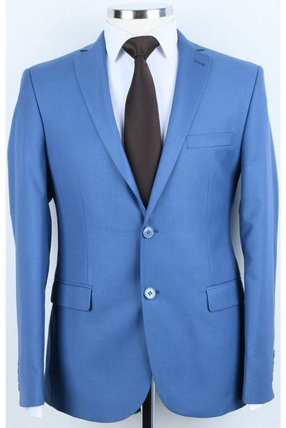 Cesur Erkek Mavi Slim Fit Mavi Renk Takim Elbise Trendyol