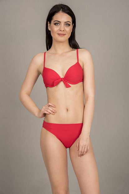 Gozde Mayo Kadin Duz Kirmizi Askili Bikini Sutyen Trendyol