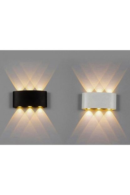 molled siyah beyaz cift tarafli dekoratif led aplik fiyati yorumlari trendyol