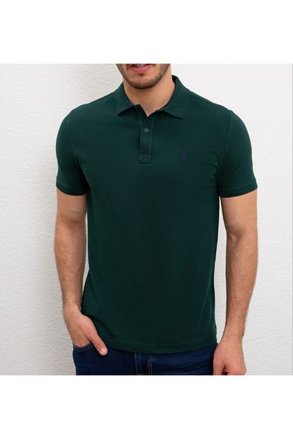 U S Polo Assn Erkek Koyu Yesil Polo Yaka T Shirt Trendyol