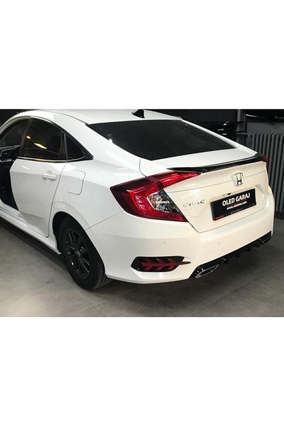 Oled Garaj Honda Civic Fc5 Arka Sis Ledi Yeni Tip Agac Dizayn Kayar Sinyalli Kirmizi 2016 2020 Trendyol