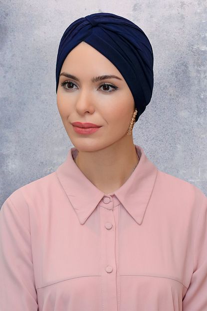 Hurrem Bone Kadin Lacivert Capraz Bone Trendyol