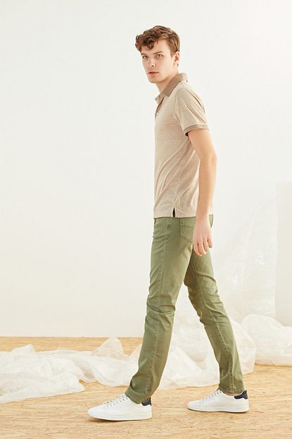 Mudo Erkek Bej Polo Yaka T Shirt 374263 Trendyol