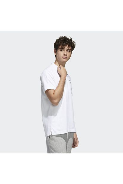 Adidas Erkek Beyaz Polo Yaka Tisort Trendyol