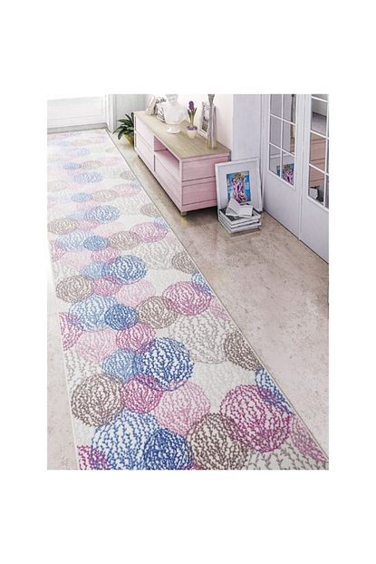 Confetti Yolluk Aliova Patchwork Dizayn Hali Kaymaz Tabanli 80x350 Trendyol