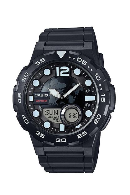 Casio Erkek Kol Saati Aeq 100w 1avdf Silikon Trendyol