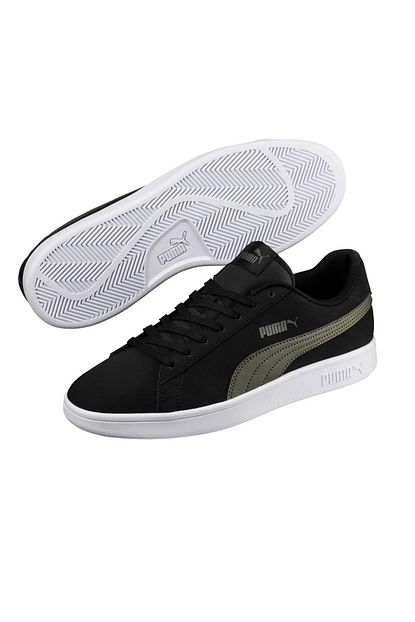 Puma Smash V2 Buck Siyah Erkek Sneaker Ayakkabi Trendyol