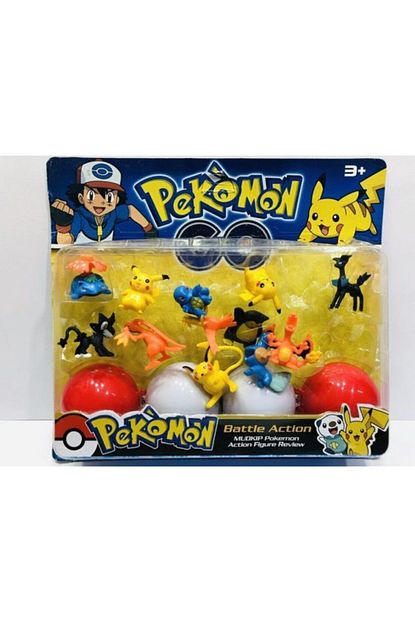Oyuncakchi Pokemon Go 12 Figur Ve 2 Poke Topu Set Nostalji Oyuncak Pokemon 38 Trendyol