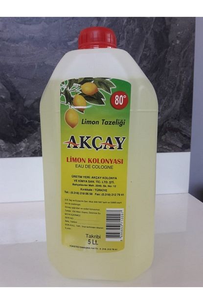 akcay 5 lt kolonya 80 drc fiyati