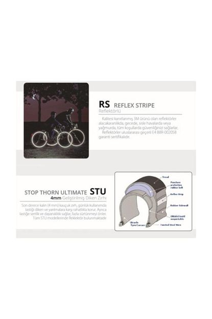 Rubena Mitas Flash Stop Thorn Ultimate 26x1 75 Zirhli Lastik Seti