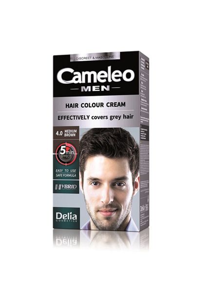 Cameleo Men Sac Ve Sakal Boyasi 4 0 Orta Kahve Trendyol