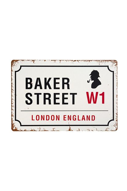 Carma Concept Baker Street London Street Sign 15x20 Cm Londra Baker Street Cadde Tabelasi Metal Tabela Trendyol