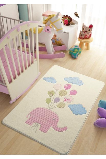 Confetti Sweet Elephant 133x190 Pembe Oymali Cocuk Odasi Halisi Trendyol