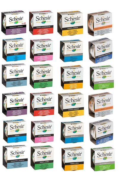 Schesir 12 Cesit Karma Kedi Konserve 85 Gr X 24 Adet Trendyol