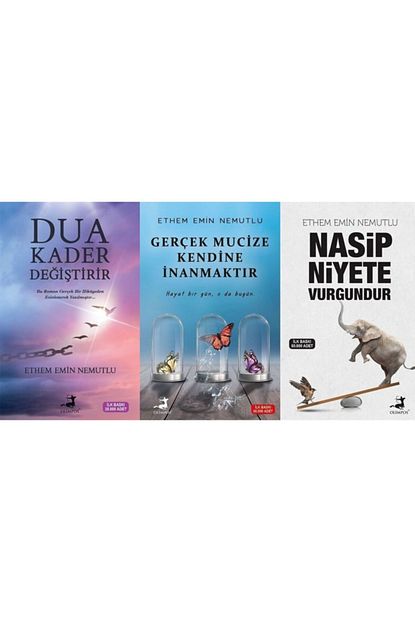 Olimpos Yayinlari Dua Kader Degistirir Gercek Mucize Kendine Inanmaktir Nasip Niyete Vurgundur 3 Kitap Set Trendyol