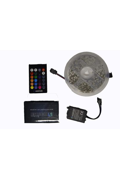 Intec Serit Led Rgb 5050 16 Renk 3 Cipli Uzaktan Kumandali Tak Calistir 5 Mt 12 Volt Slr Trendyol