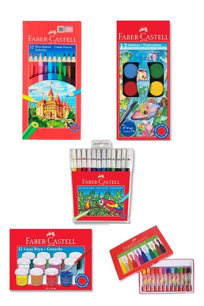 Faber Castell 12 Li 5 Parca Boya Seti Trendyol