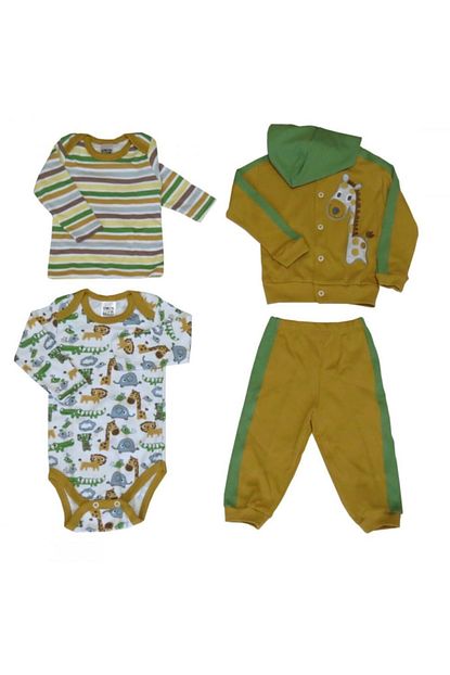 Abentiny Bebek Safari Temali 4 Lu Takim Trendyol