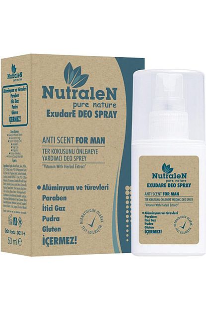 Nutralen Exudare Deo Spray Erkek Ter Onleyici Sprey 50 Ml Trendyol